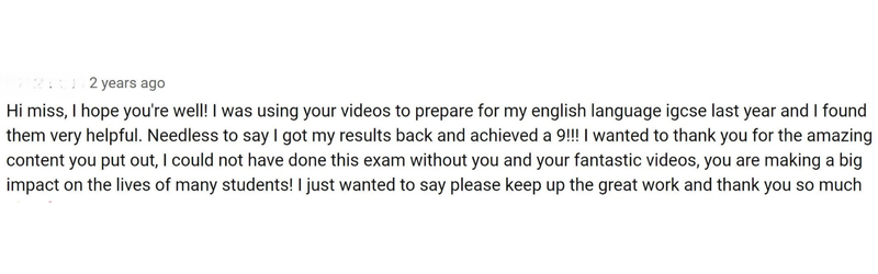 Student Testimonial