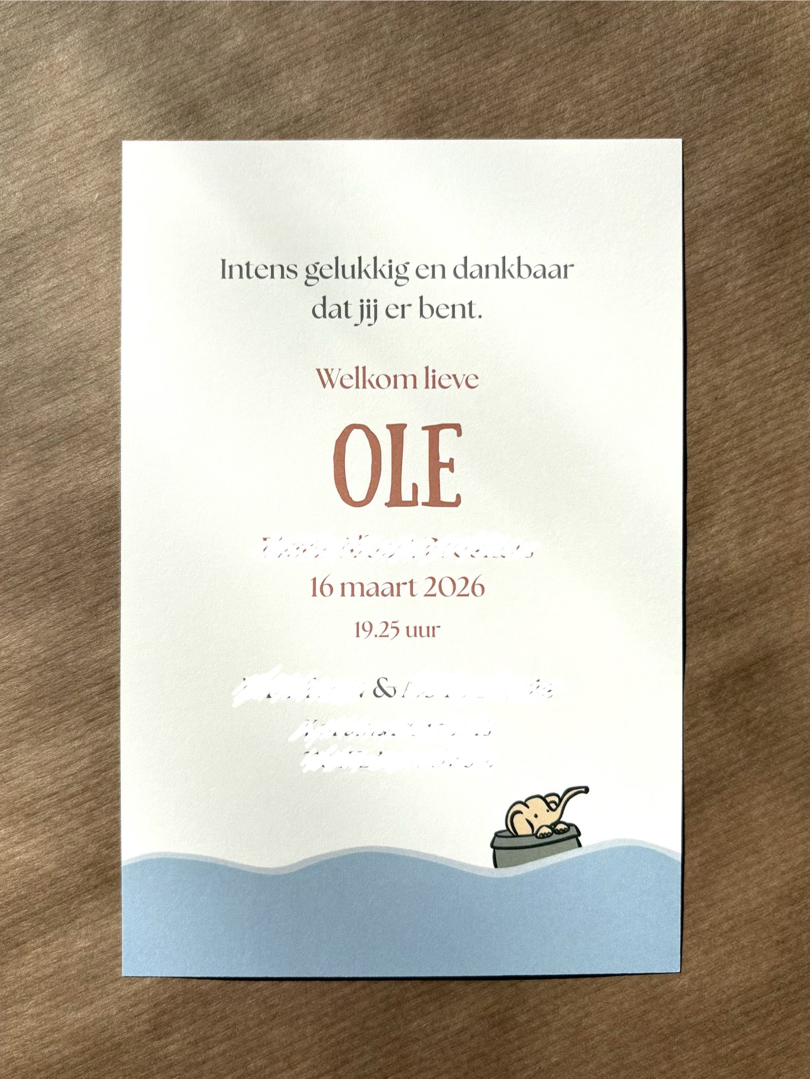 Geboortekaartje 5