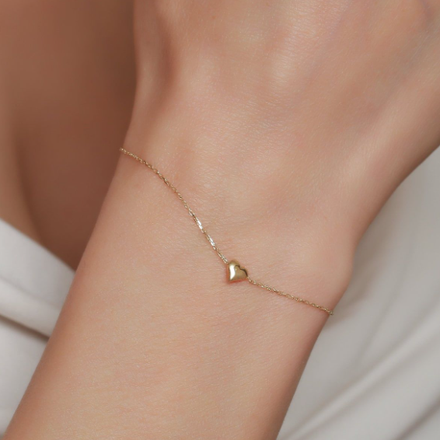 Golden Heart Bracelet