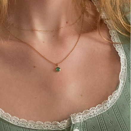 Green Pearl Necklace