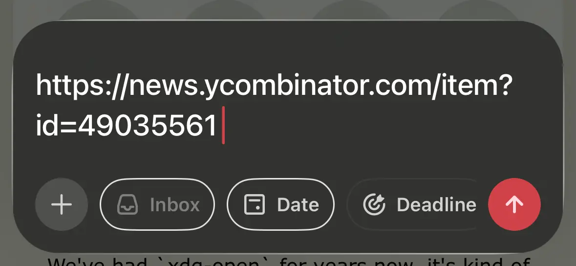 example of Chrome share to Todoist