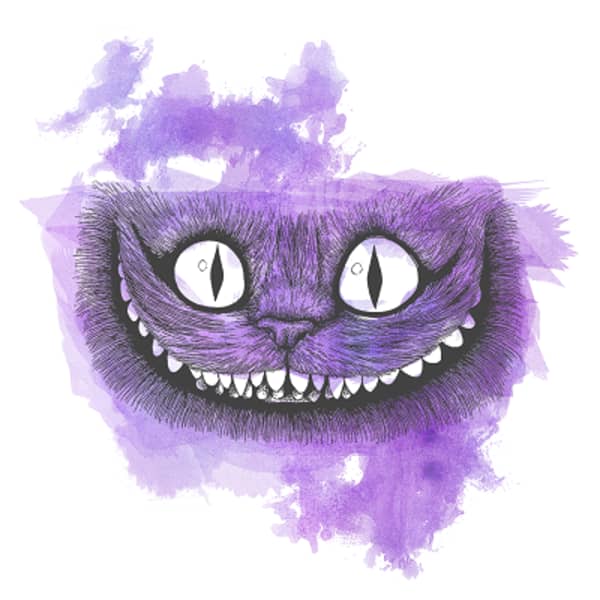 Wonderland Cheshire Cat Painting ART JC - Joseph Cashmore