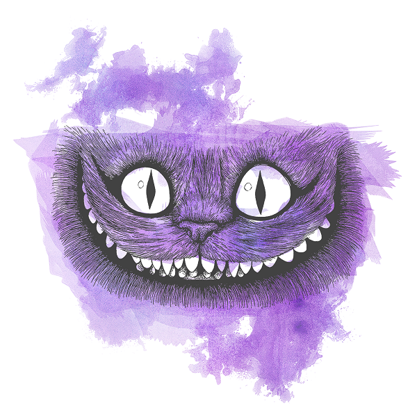 Cheshire Cat Alice in Wonderland ART JC - Joseph Cashmore