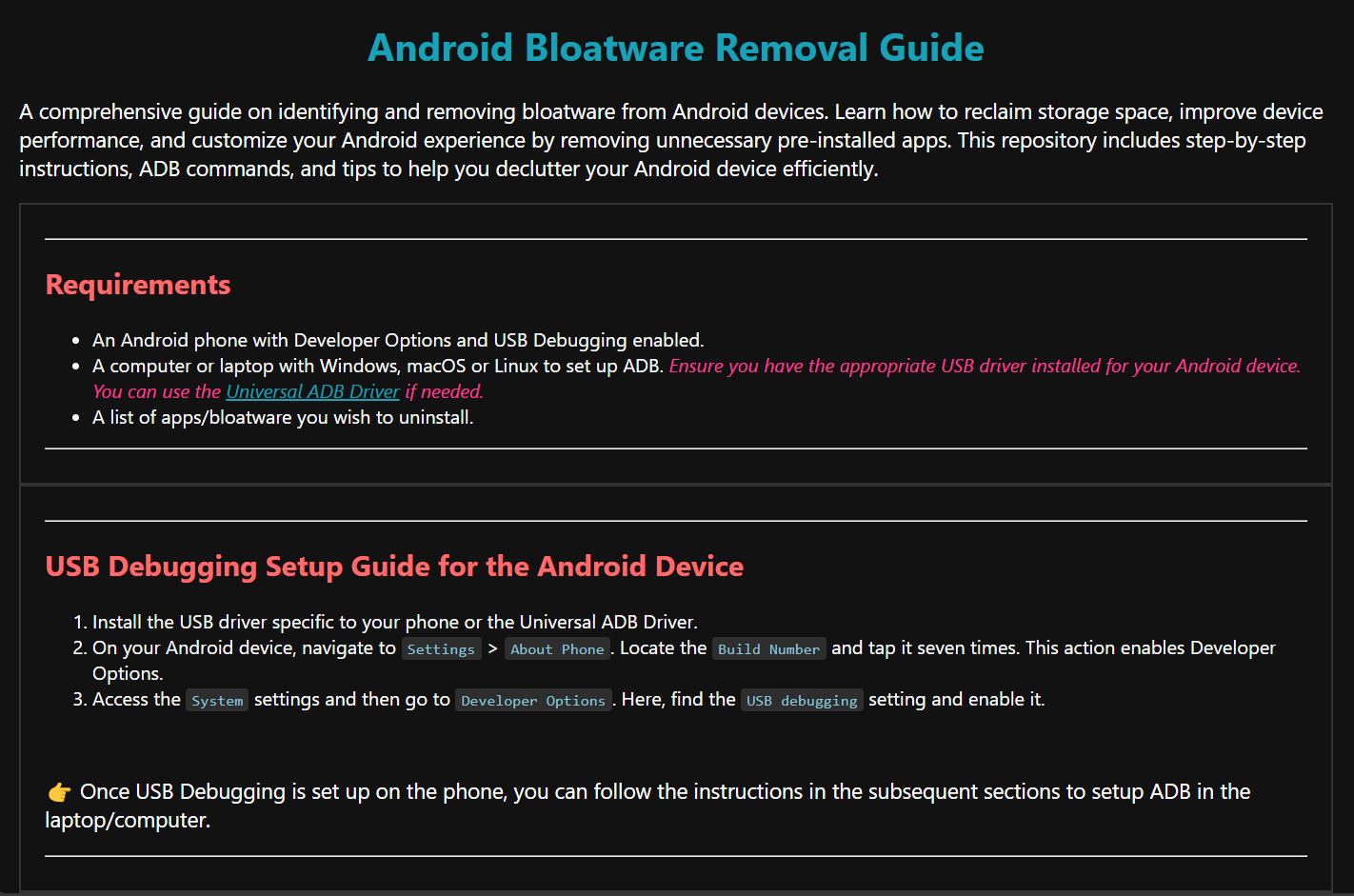 Android Bloatware Removal Guide