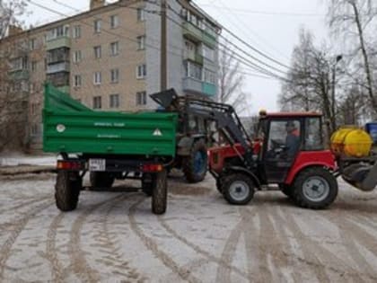 Уборка улично-дорожной сети 13 февраля