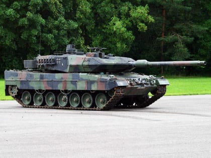 МО РФ показало поражение немецкого танка Leopard-2A6 в зоне СВО