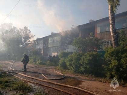 51 человек эвакуирован из горящего дома в селе Черкутино Владимирской области