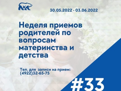 Во Владимирской области «Единая Россия» проведет неделю приемов по вопросам материнства и детства