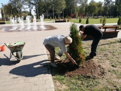 Новый уютный сквер в Вязниках
