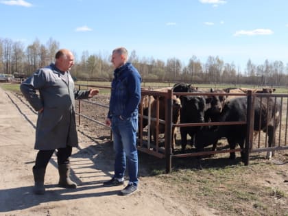 Сергей Будкин посетил КФХ в д. Ратьково