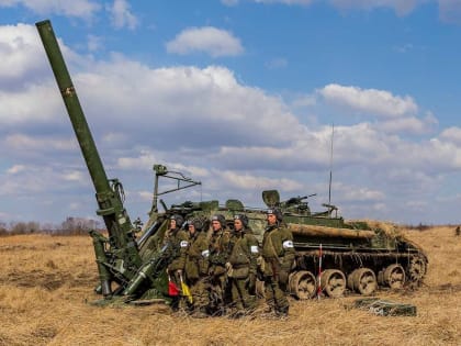 Украинский пункт под Марьинкой уничтожен расчетом миномета 2С4 «Тюльпан»