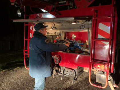 В камешковском Городке загорелась баня