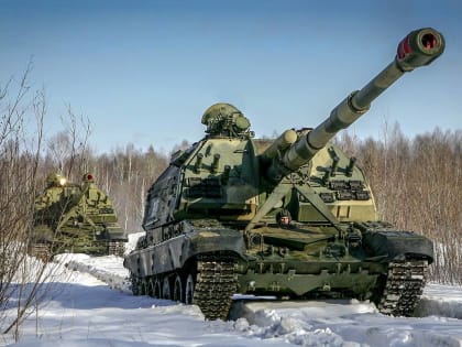 Опубликовано видео, как российские мобилизованные уничтожили украинские позиции из установок «Мста-СМ2»