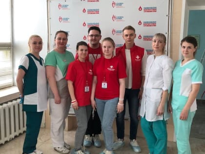 Участие волонтёров-медиков во Всероссийской акции по популяризации донорства