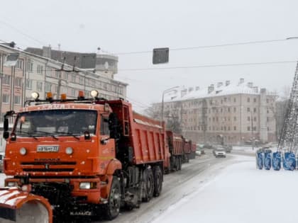К уборке Владимира сегодня привлекли 45 машин спецтехники