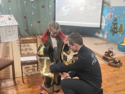 Сотрудники МЧС России провели занятие для дошкольников  Гусь-Хрустального района