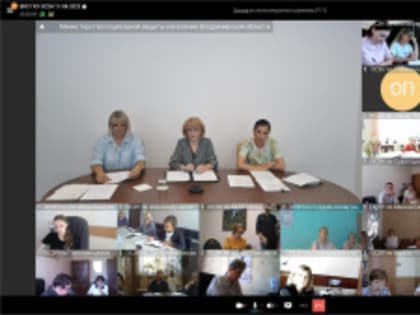 В Министерстве прошло совещание с руководителями учреждений социальной защиты в режиме ВКС