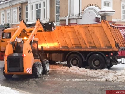 Зимняя уборка Владимира ведется круглосуточно и без выходных