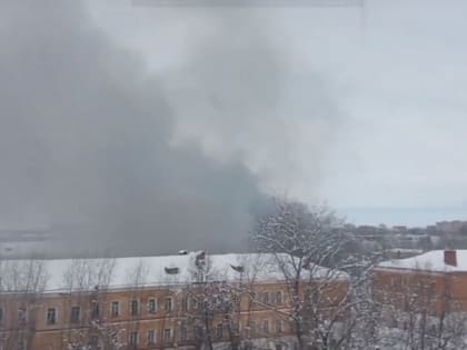 Во Владимире произошел пожар на территории Октябрьского военного городка