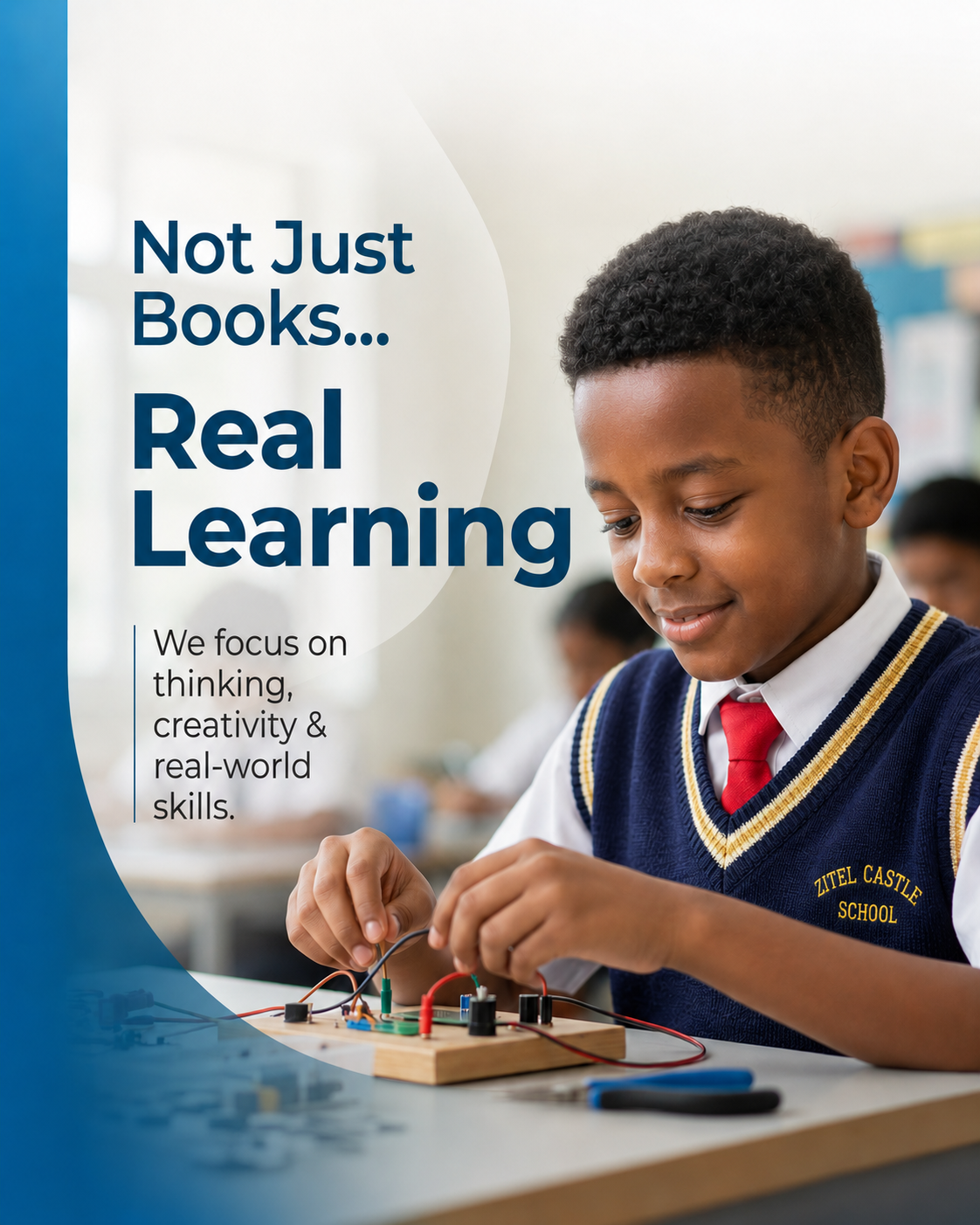 Students engaged in active learning