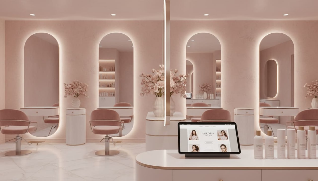 Free Salon website builder India — Pagevala