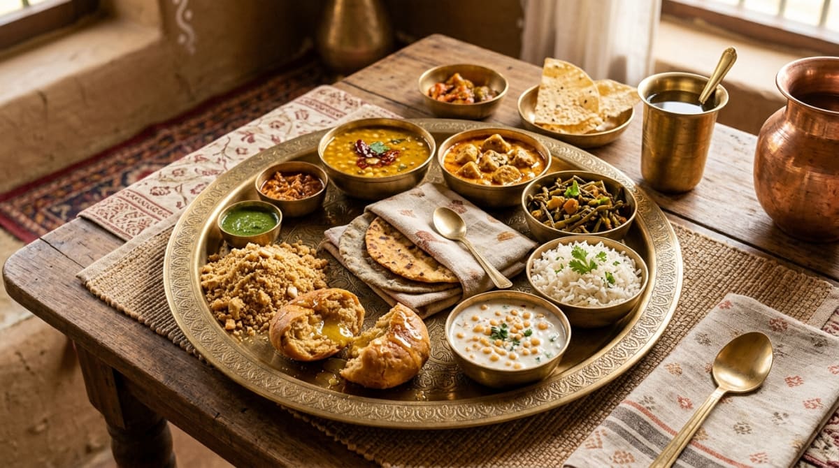 राजस्थानी थाली