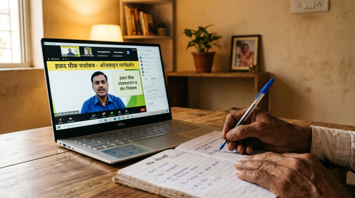 हळद पीक चर्चासत्र - ऑनलाइन मार्गदर्शन