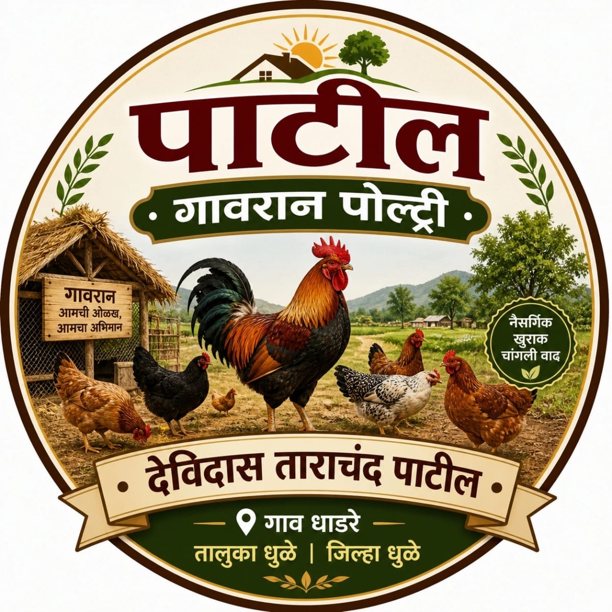 Patil Gavran Poultry Logo