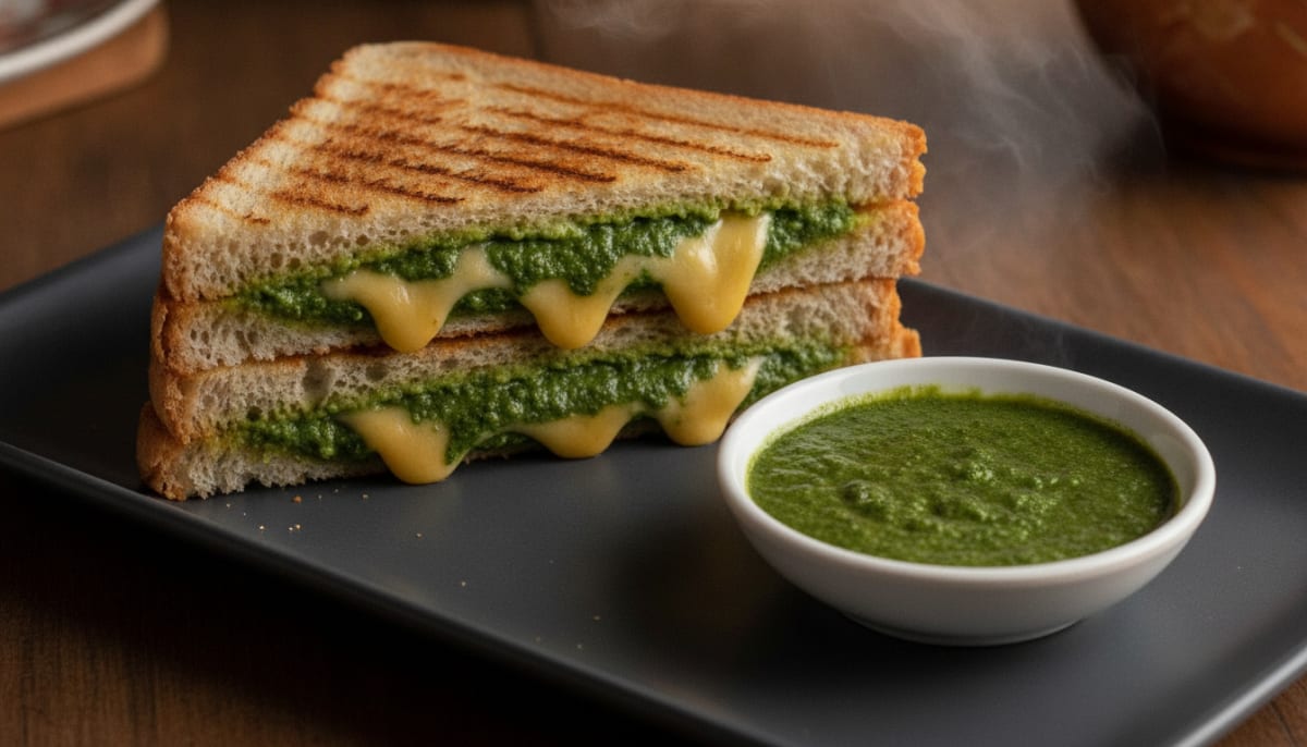 Cheese-Chatni Sandwich