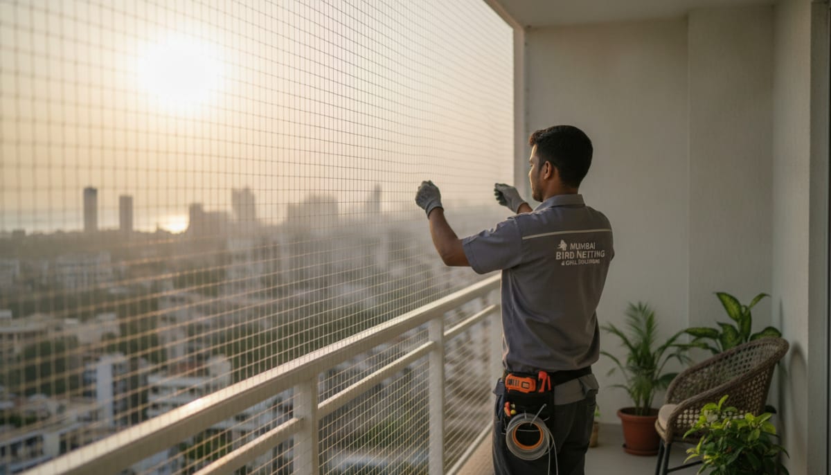 Bird Netting Installation