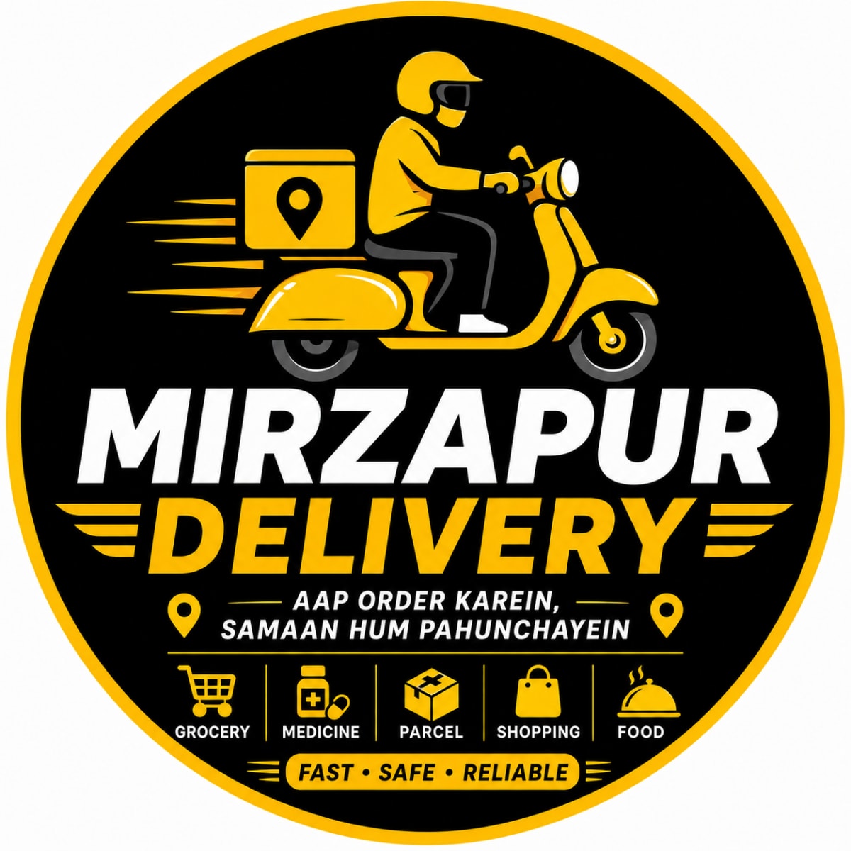 Mirzapur Delivery Logo