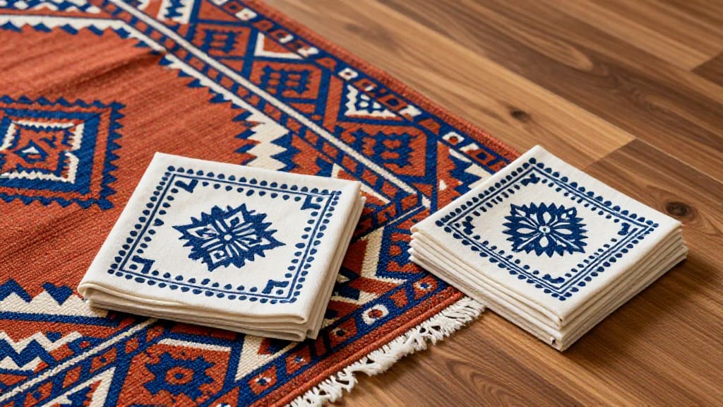 Rugs and napkins