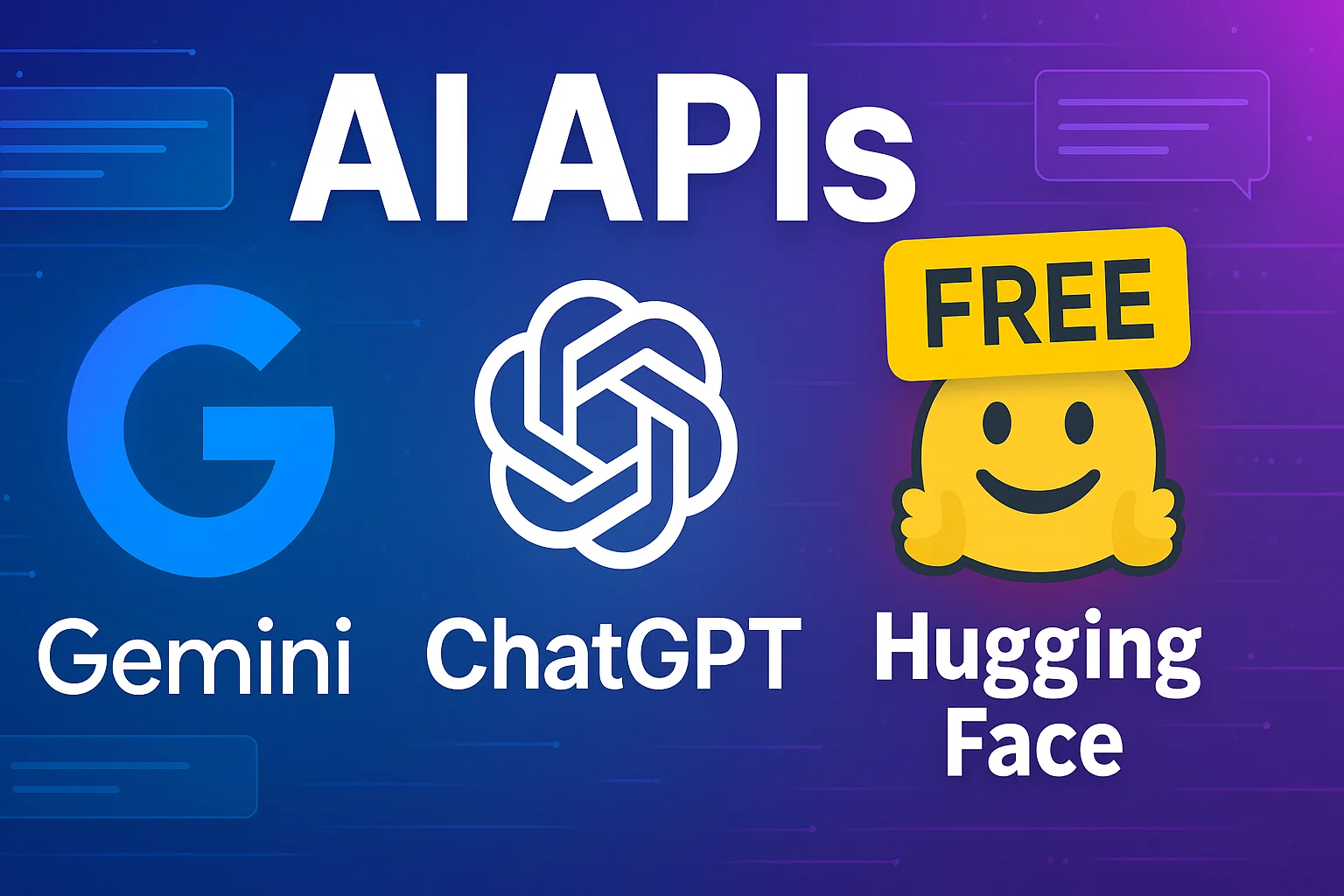Free AI APIs for Developers and Small Businesses