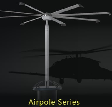Lợi ích mang lại của Quạt trần công nghiệp HVLS so với quạt công nghiệp truyền thống 4 AIRPOLE