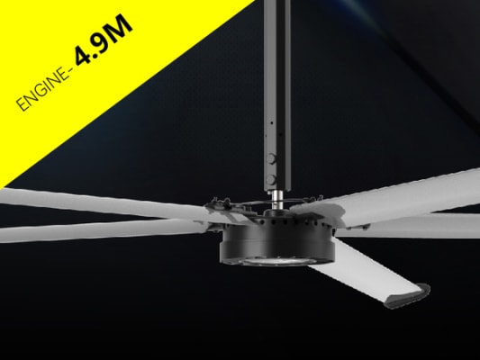 Industrial ceiling big fan HVLS Engine Series 6 Engine (4.9M)