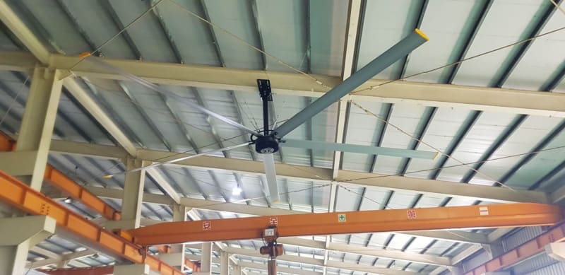 So sánh quạt trần công nghiệp hvls với các loại quạt công nghiệp 7