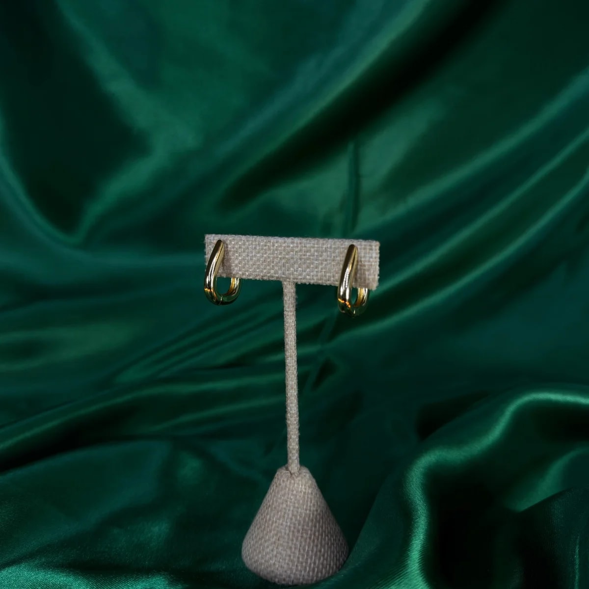 Arracadas Clásicas de Chapa de Oro 18k — vista 4