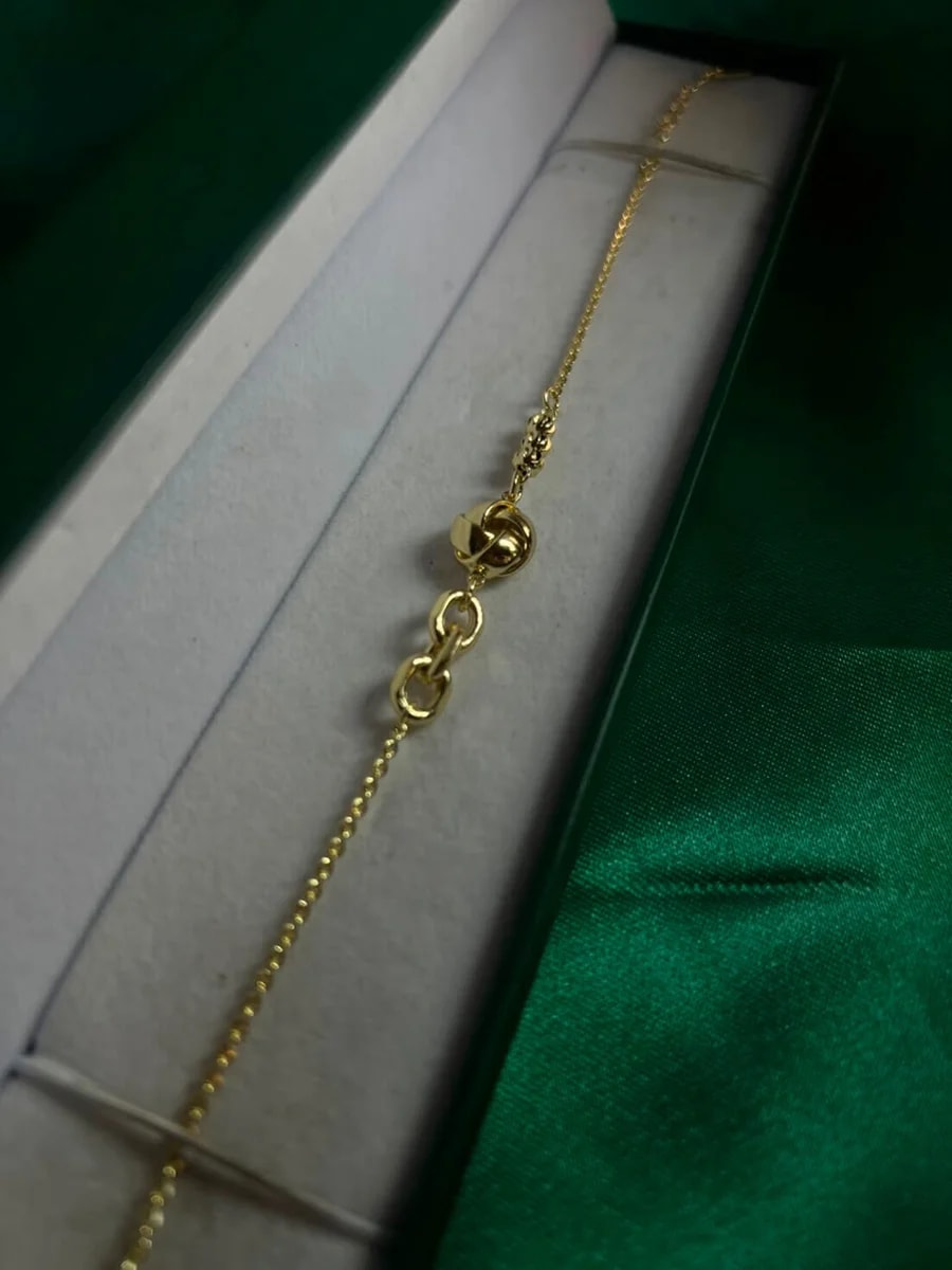 Pulsera Bola Torcida en Chapa de Oro 18k — vista 2