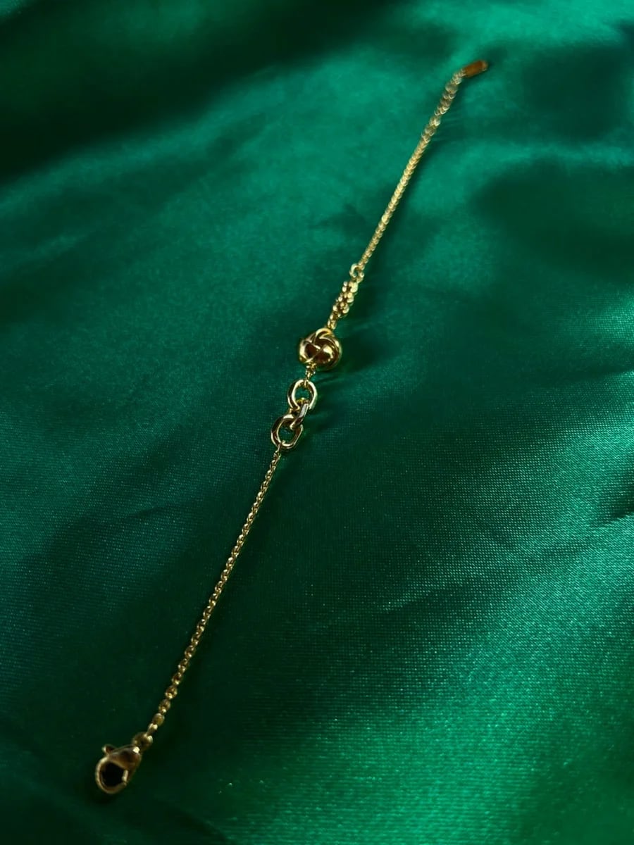 Pulsera Bola Torcida en Chapa de Oro 18k — vista 5
