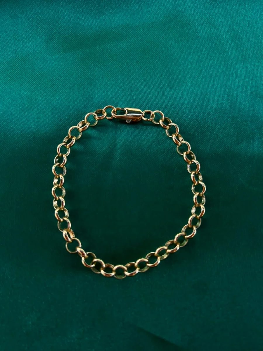 Pulsera Cadena de Ovals Finos en Chapa de Oro 18k — vista 4