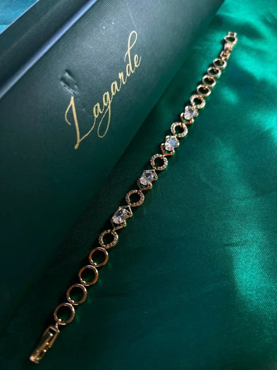 Pulsera Clásica Biselada en Chapa de Oro 18k — vista 3