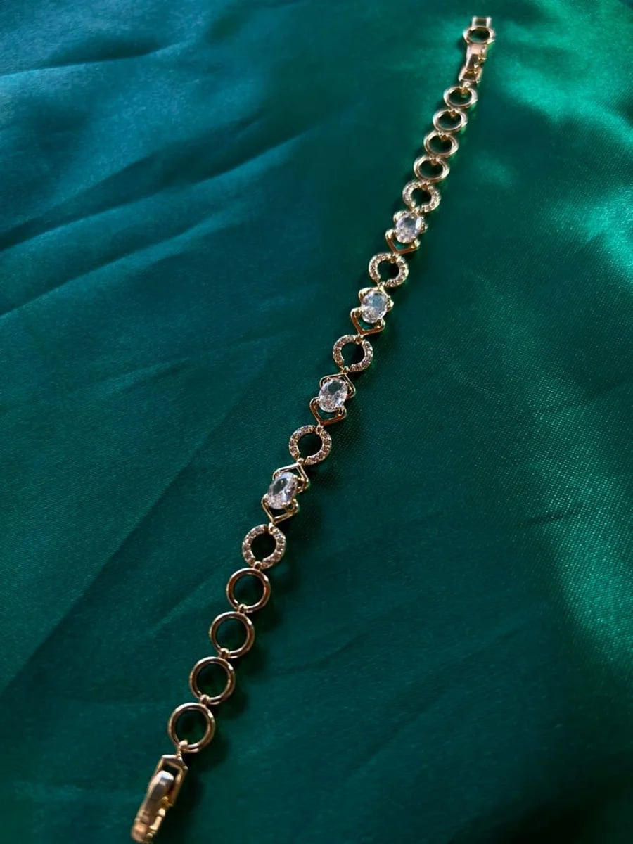 Pulsera Clásica Biselada en Chapa de Oro 18k — vista 5