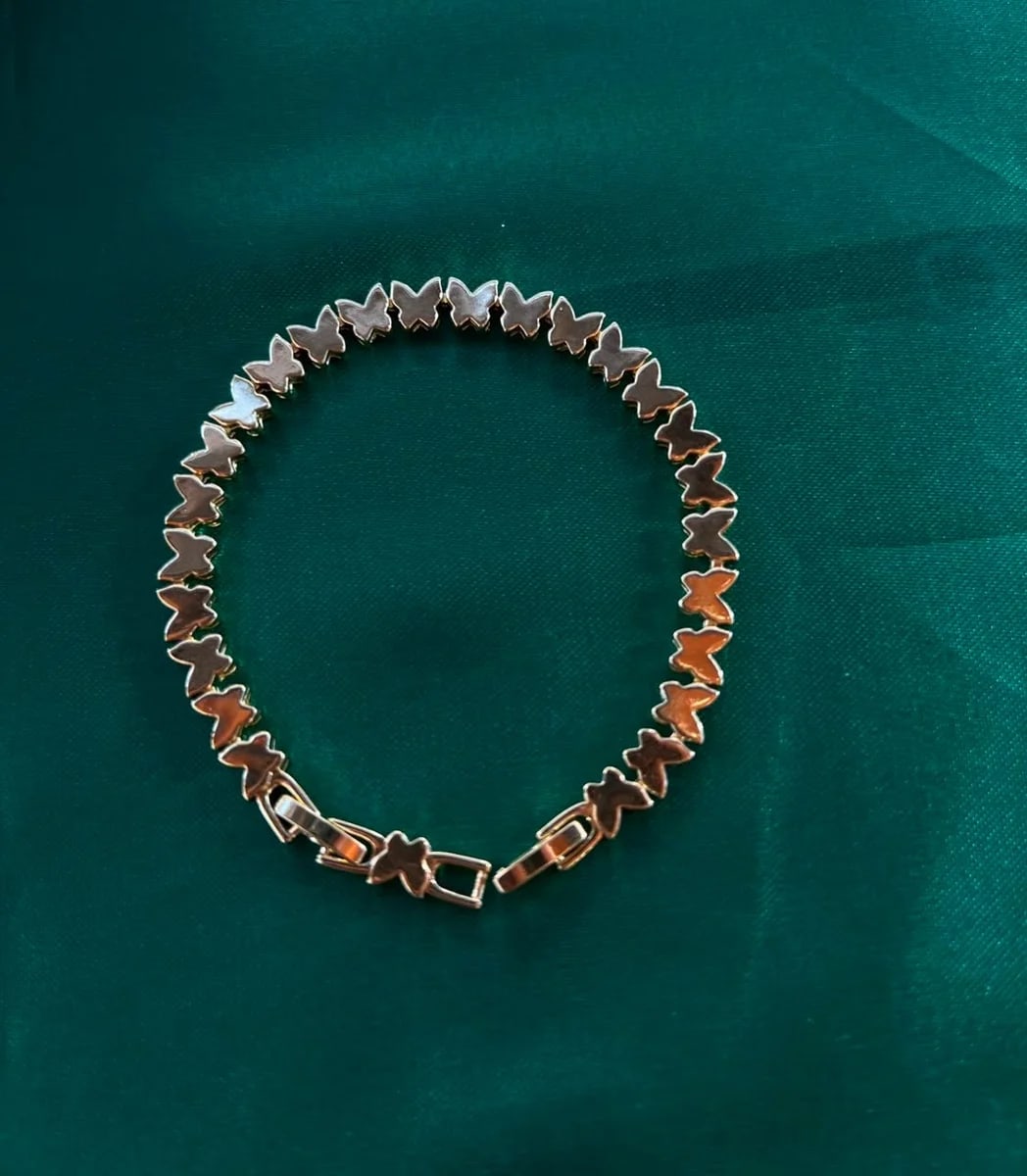 Pulsera Mariposas Chapa de Oro 18k — vista 4