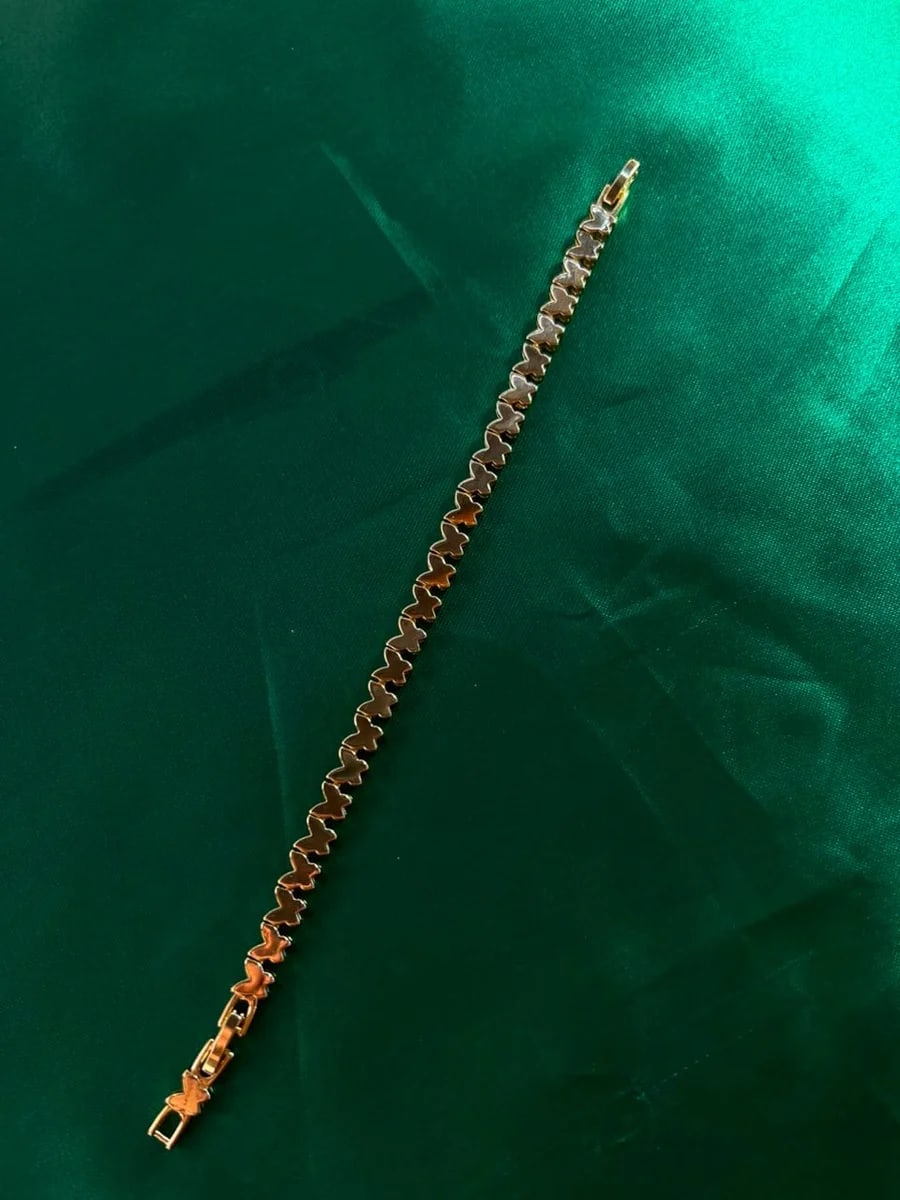 Pulsera Mariposas Chapa de Oro 18k — vista 5