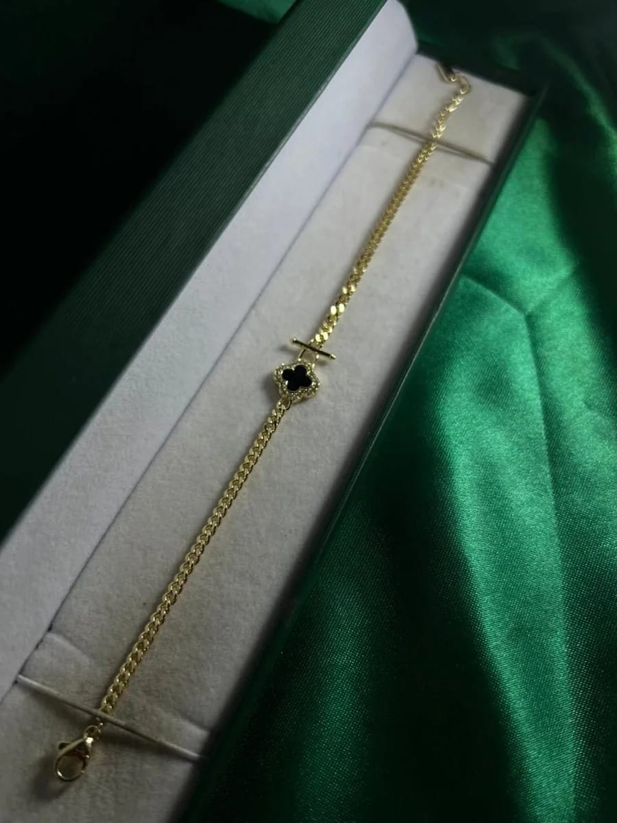 Pulsera Trébol en Chapa de Oro 18k — vista 2