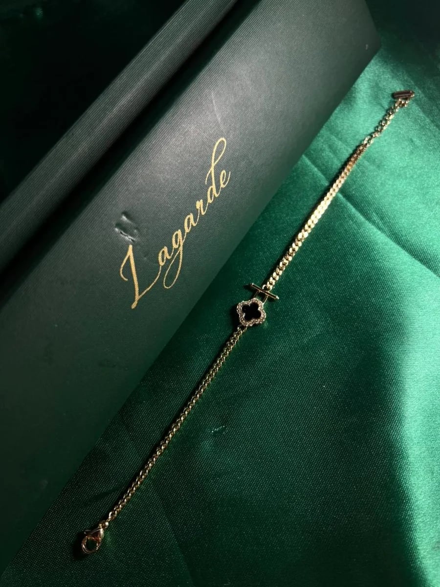 Pulsera Trébol en Chapa de Oro 18k — vista 3