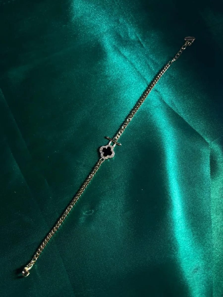 Pulsera Trébol en Chapa de Oro 18k — vista 4