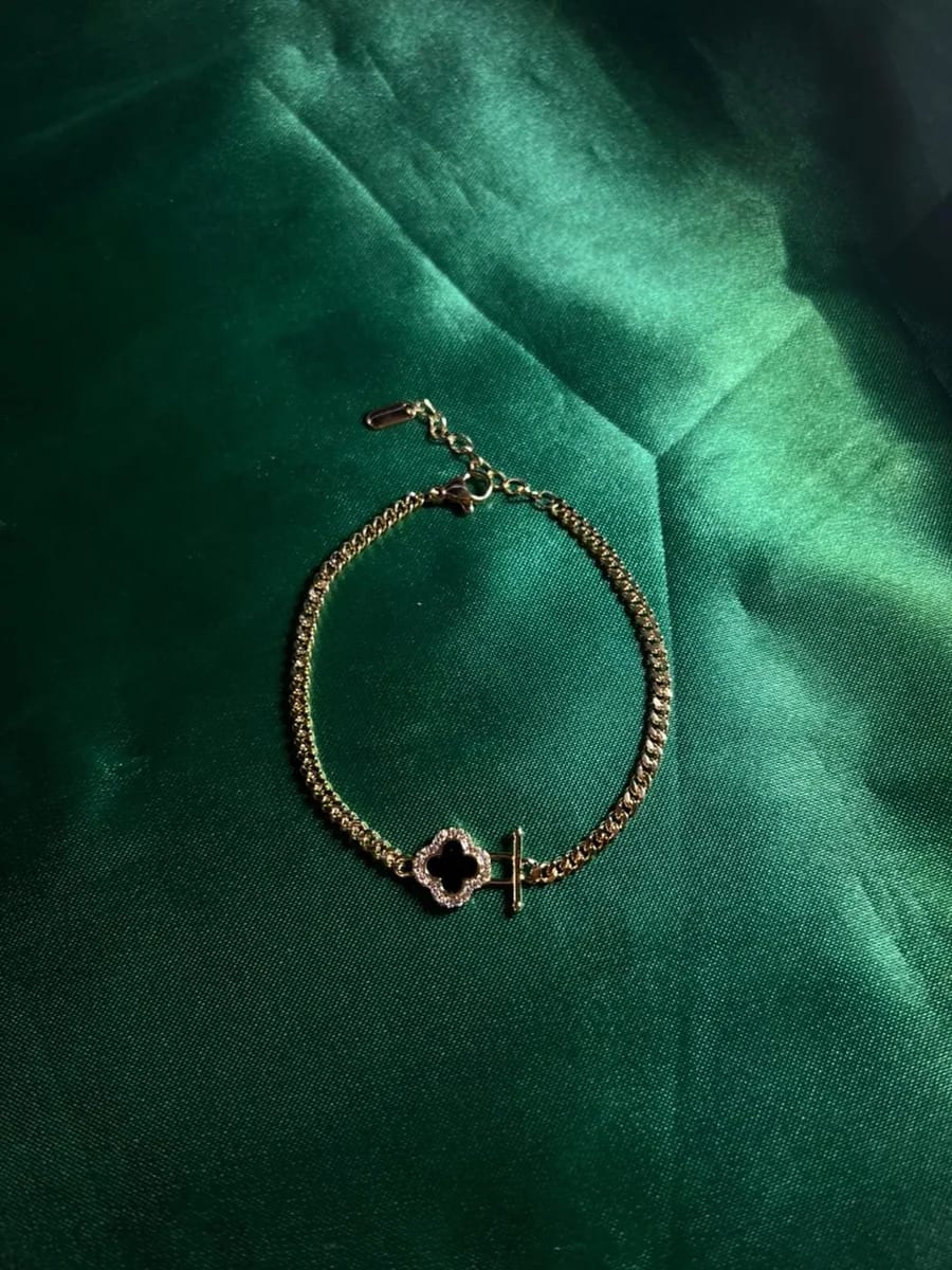 Pulsera Trébol en Chapa de Oro 18k — vista 5
