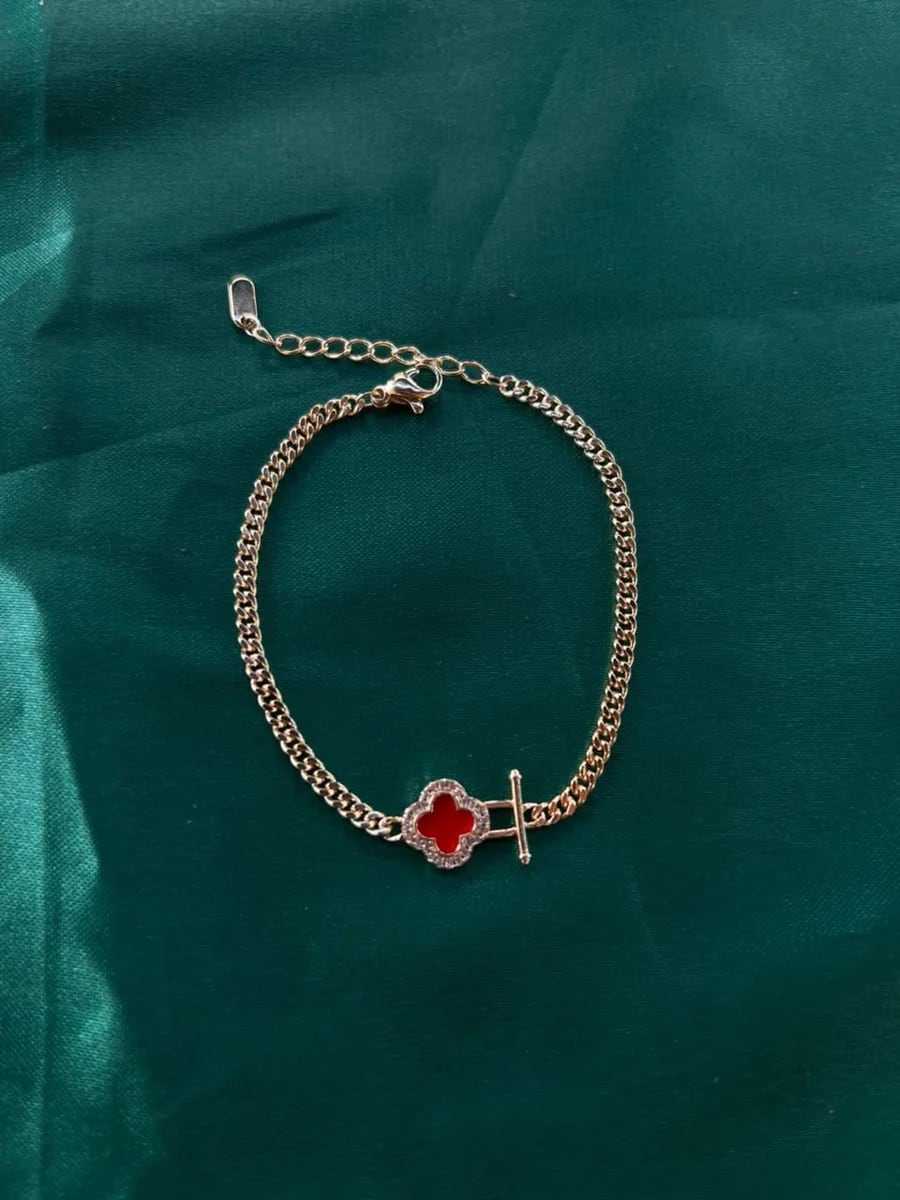 Pulsera Trébol en Chapa de Oro 18k — vista 4