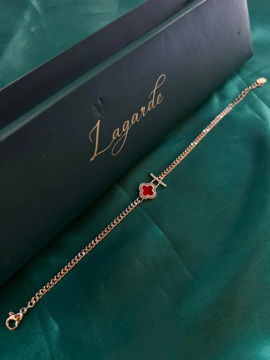 Pulsera Trébol en Chapa de Oro 18k — vista 5